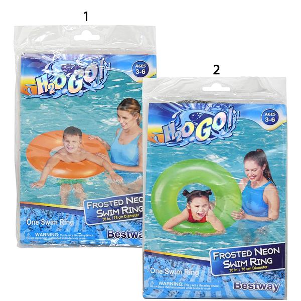 H2OGO FROSTED NEON SWIM RING