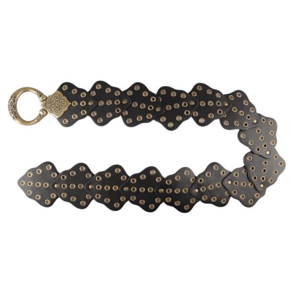 Y2K WESTERN STUDDED TRIANGLE SHAPE SNAP BELT