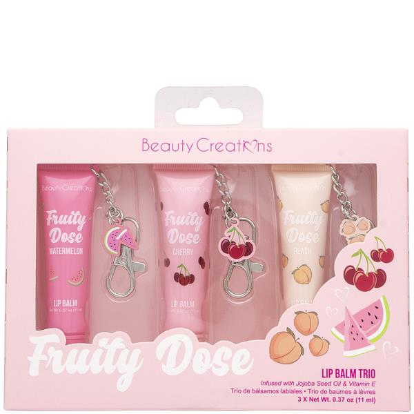 BEAUTY CREATIONS FRUITY DOSE LIP BALM TRIO SET
