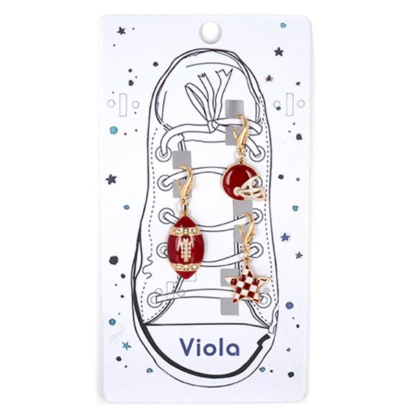 FOOTBALL GAME DAY SHOE CHARMS SET