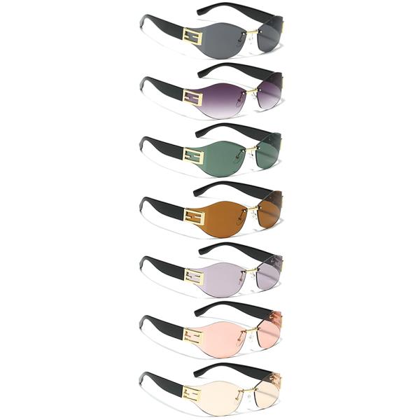 CHIC FASHION ROUNDED SUNGLASSES 1DZ