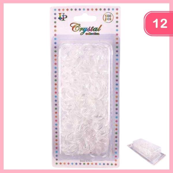 RUBBER HAIR TIES (12 UNITS)