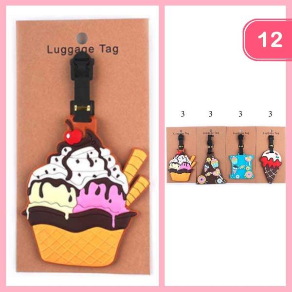 ICE CREAM LUGGAGE TAG (12 UNITS)