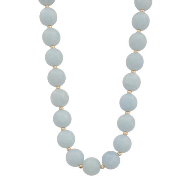 RESIN BALL BEAD SHORT NECKLACE