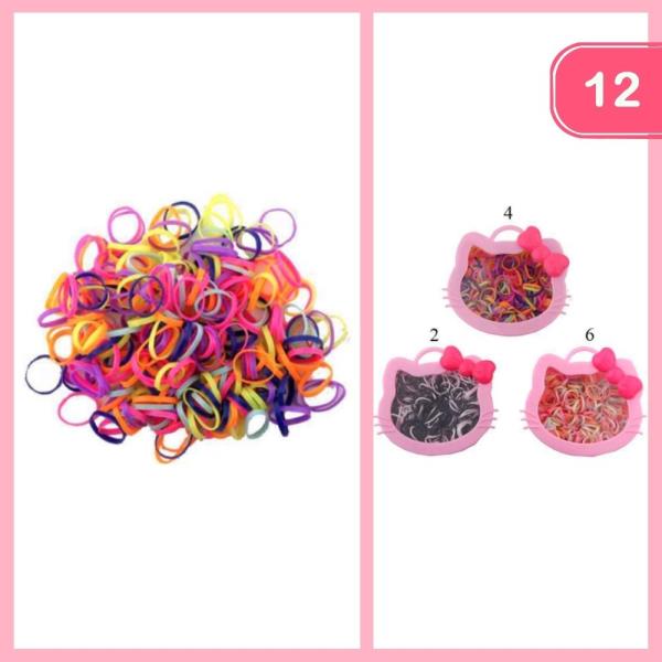 RUBBER HAIR TIES (12 UNITS)