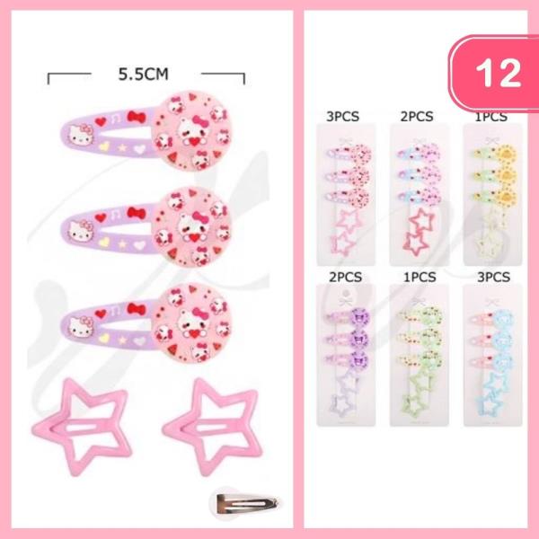 SNAP HAIR PIN (12 UNITS)