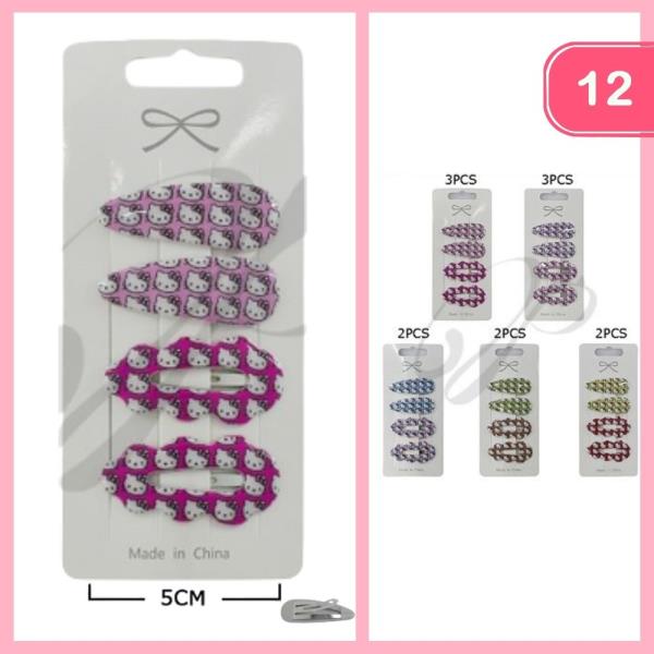 SNAP HAIR PIN (12 UNITS)