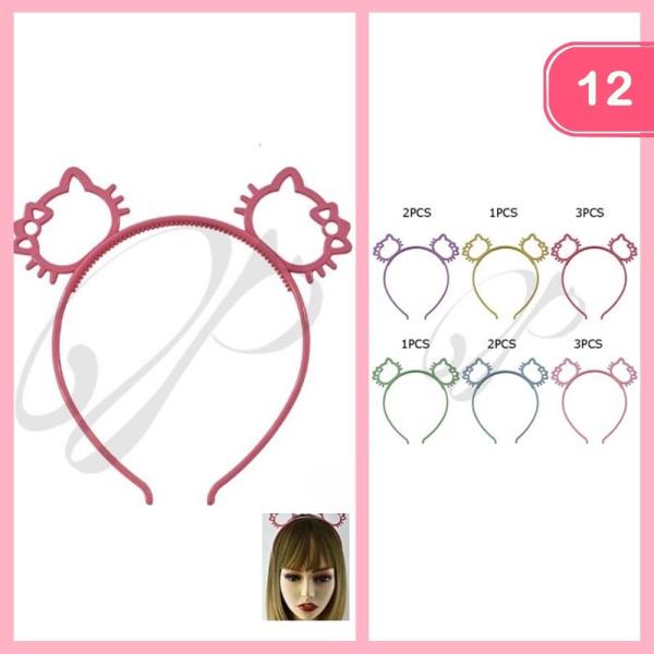 CAT HEADBAND EARS (12 UNITS)