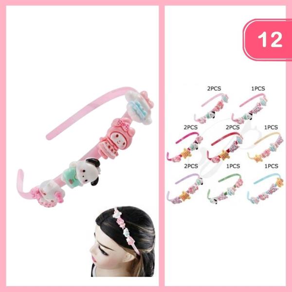 KIDS CARTOON HEADBAND (12 UNITS)