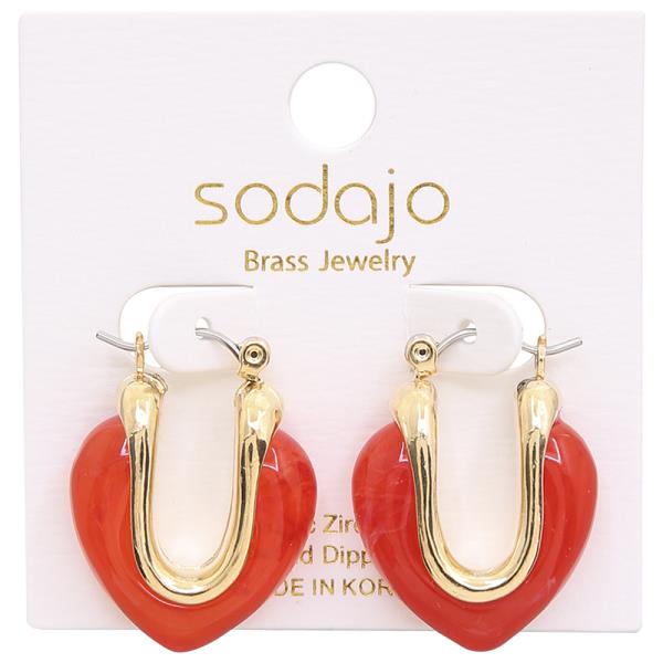 COLOR U HOOP EARRING