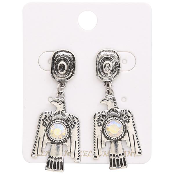 WESTERN STYLE BIRD DANGLE EARRING