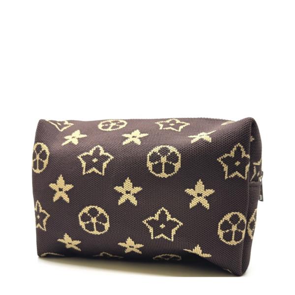 FLOWER PATTERN COSMETIC POUCH BAG