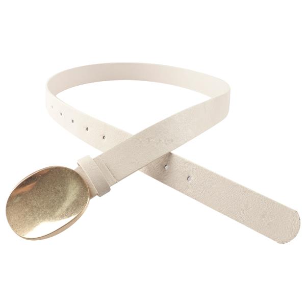 SMOOTH METAL ROUND PLUS SIZE BELT