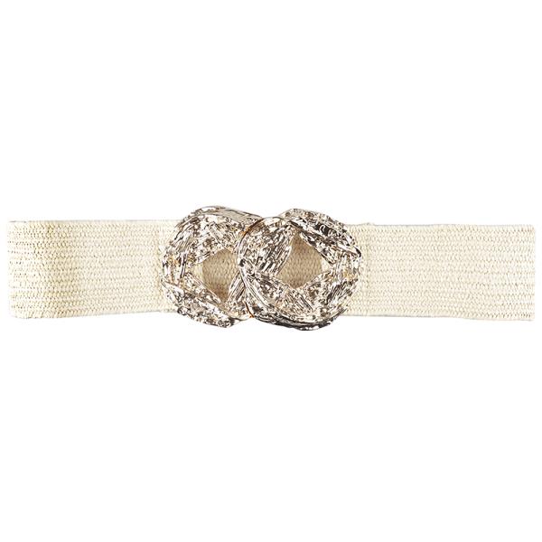 WOVEN METAL DESIGN SHAPE BELT