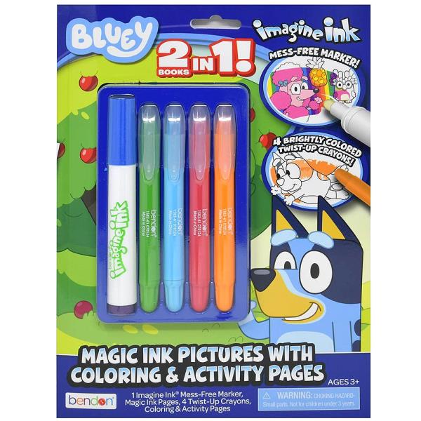 BLUEY IMAGINE INK 2IN1 COLORING BOOK
