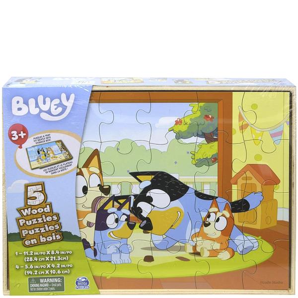 SPIN MASTER BLUEY 5 WOOD PUZZLE