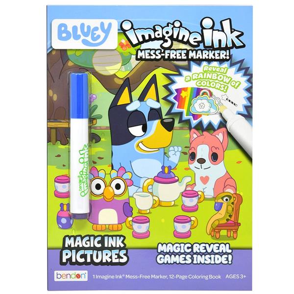 BLUEY IMAGINE INK MAGIC INK COLORING BOOK