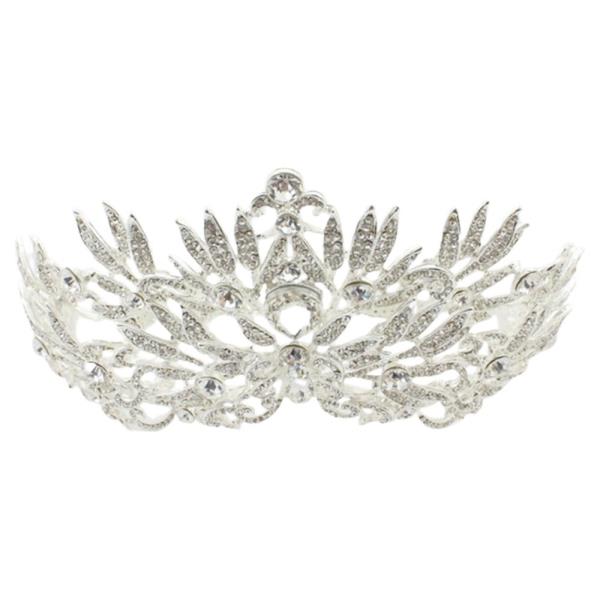 RHINESTONE CROWN TIARA