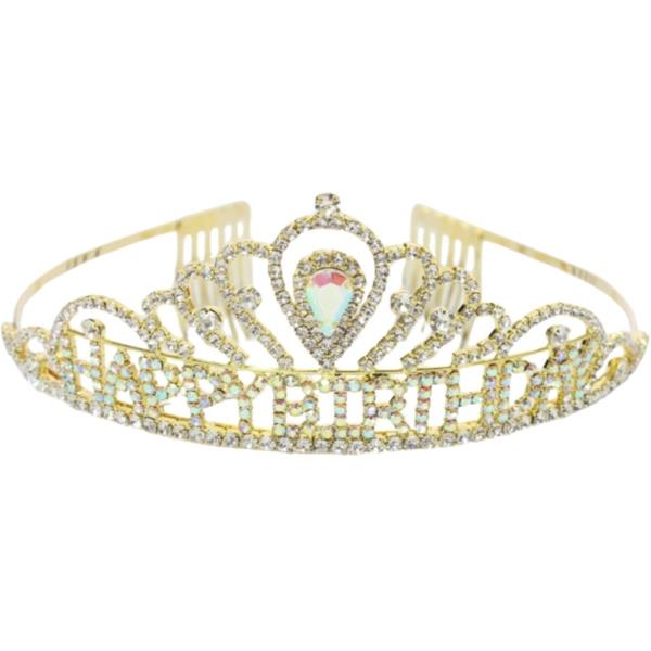 RHINESTONE CROWN TIARA