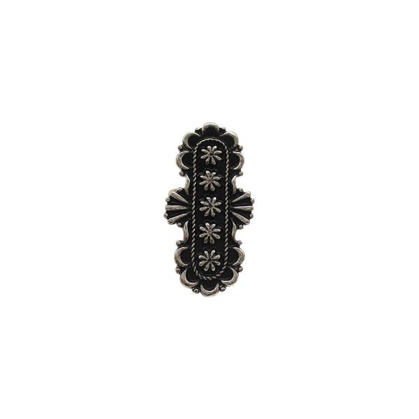 WESTERN OVAL FLORAL ENGRAVED CHUNKY RING