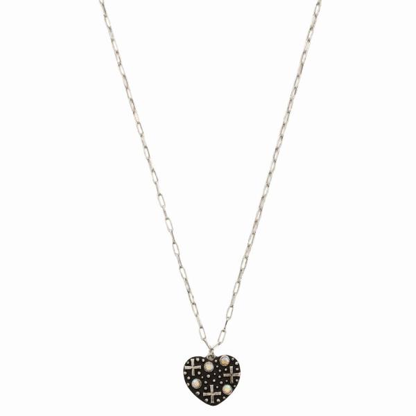 WESTERN HEART PENDANT NECKLACE
