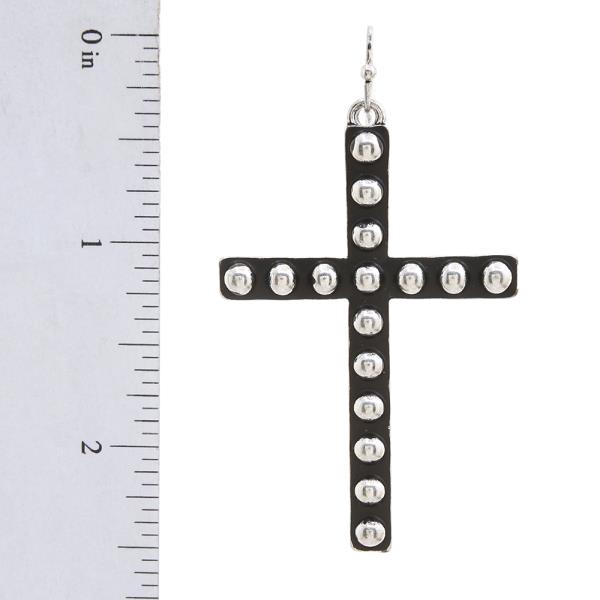 WESTERN CROSS DANGLE EARRING