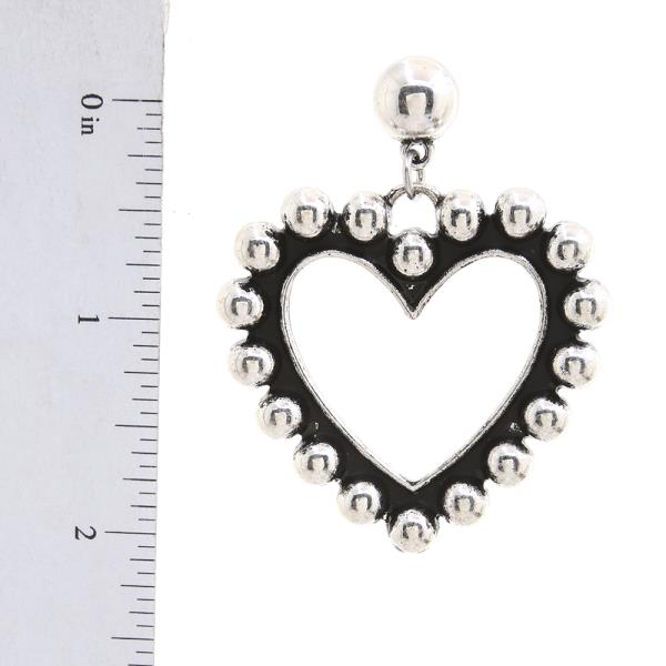 WESTERN HEART DANGLE EARRING