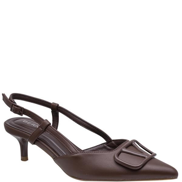 SMOOTH V BUCKLE SLINGBACK MINI HEEL 12 PAIRS