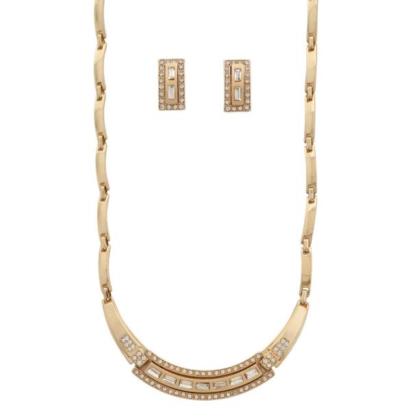 METAL CURVE BAR NECKLACE