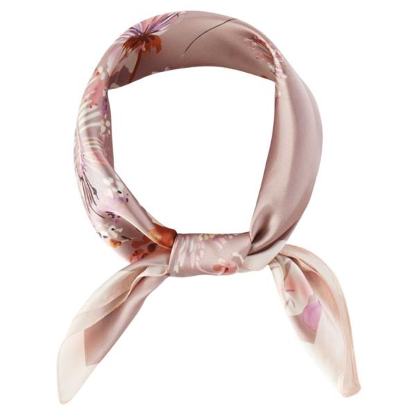 FLORAL PATTERN BANDANA NECK SCARF