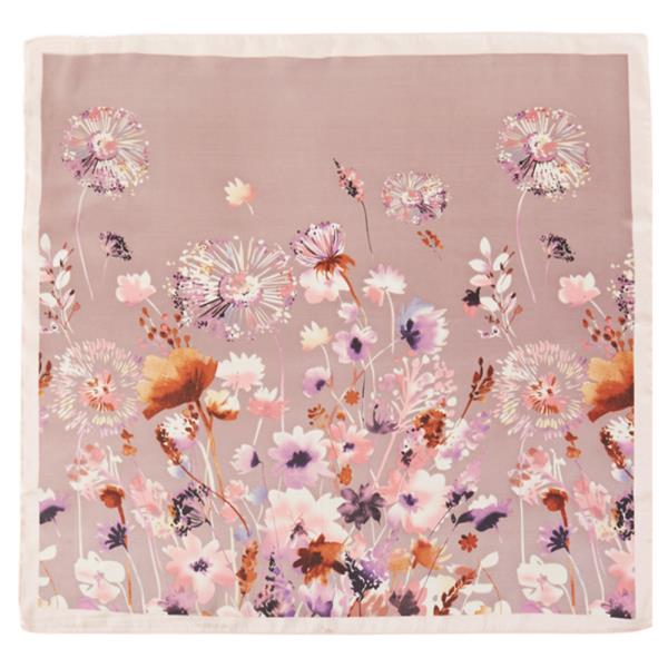 FLORAL PATTERN BANDANA NECK SCARF