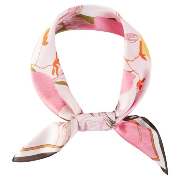 FLORAL PATTERN BANDANA NECK SCARF