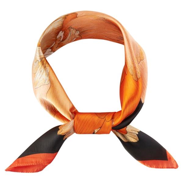 FLORAL PATTERN BANDANA NECK SCARF