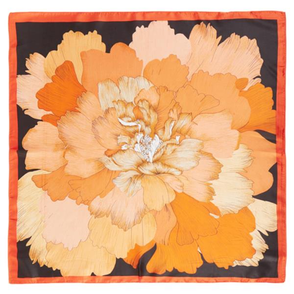 FLORAL PATTERN BANDANA NECK SCARF