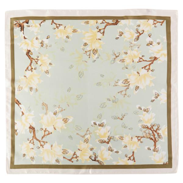 FLORAL PATTERN BANDANA NECK SCARF