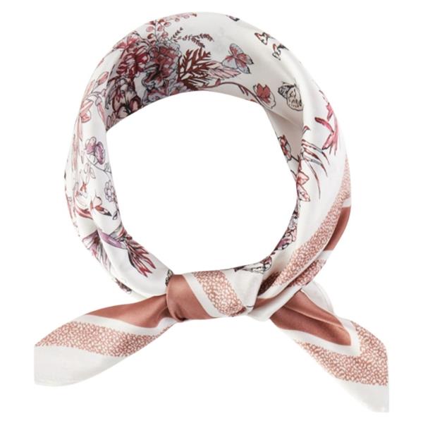FLORAL PATTERN BANDANA NECK SCARF