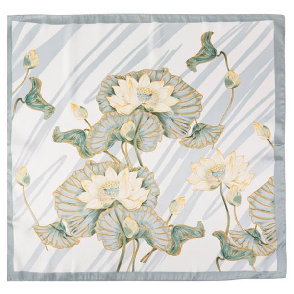 FLORAL PATTERN BANDANA NECK SCARF
