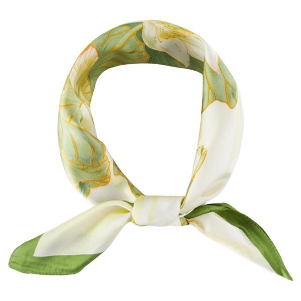 FLORAL PATTERN BANDANA NECK SCARF