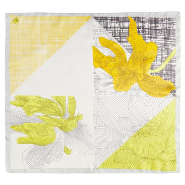 FLORAL PATTERN BANDANA SILKY NECK SCARF