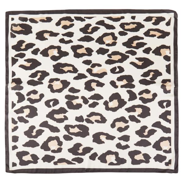LEOPARD PATTERN BANDANA SILKY NECK SCARF