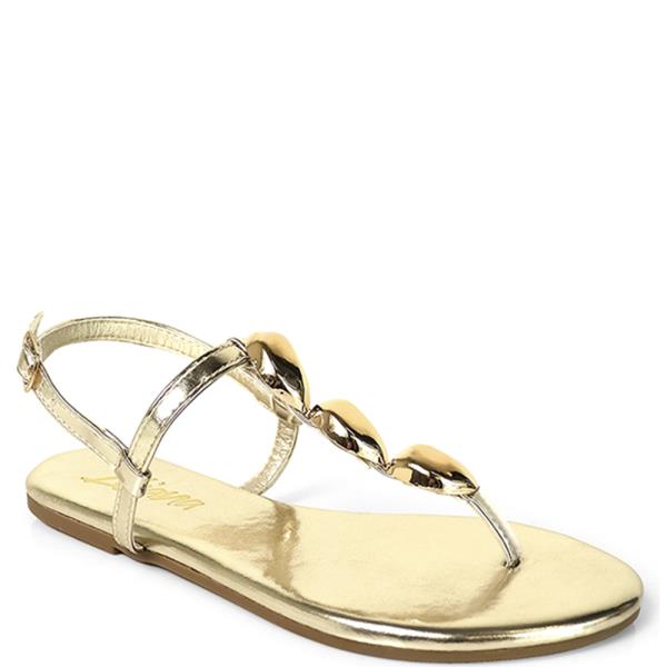 THONG SANDAL W GOLD EMBELLISHMENT 12 PAIRS