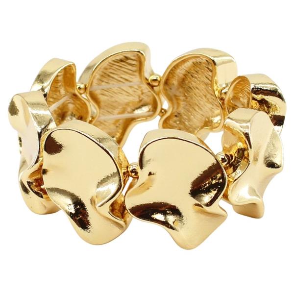 METAL ORGANIC SHAPE STRETCH BRACELET