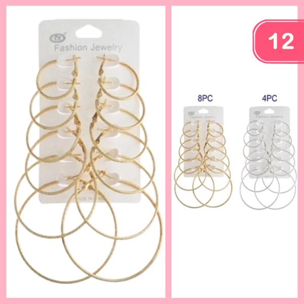 HOOP EARRINGS (12 UNITS)
