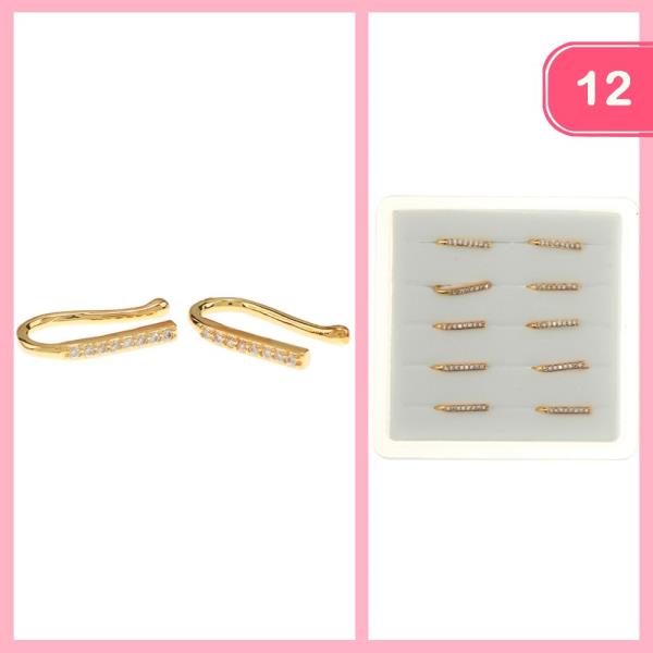 RHINESTONE EARRING (12 UNITS)