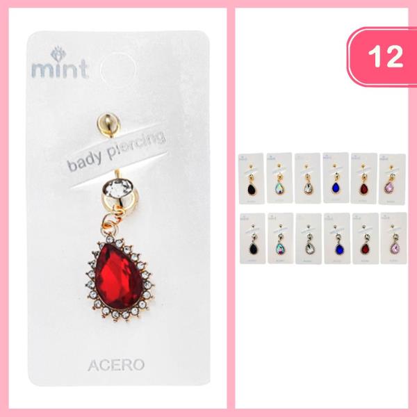 RHINESTONE BODY PIERCING (12 UNITS)