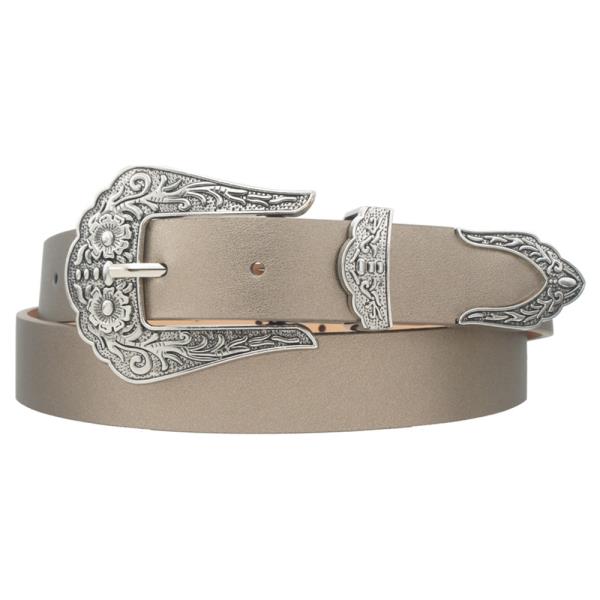 SCALLOPED FLORA WESTERN BUCKLE BELT