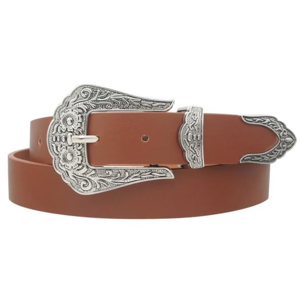 SCALLOPED FLORA WESTERN BUCKLE BELT