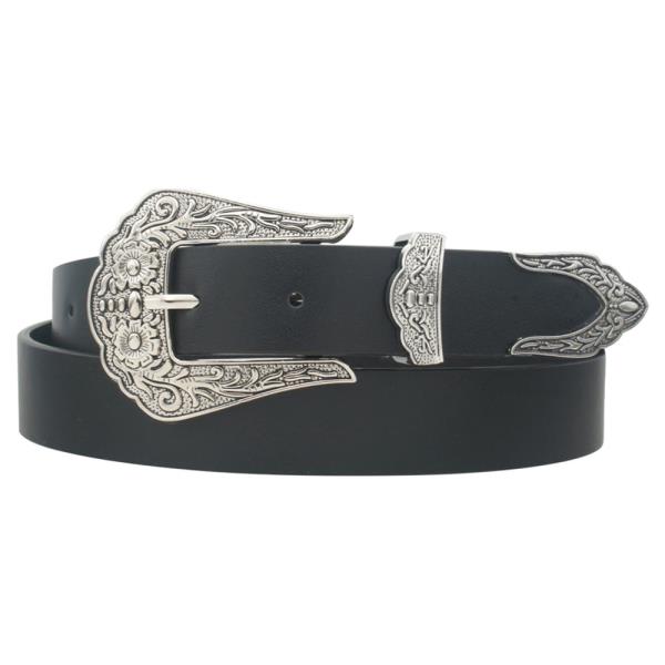 PLUS SCALLOPED FLORA WESTERN BUCKLE BELT