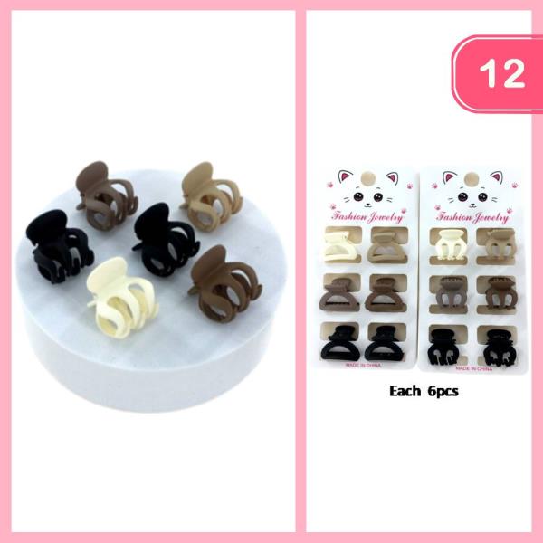 MINI HAIR CLAW CLIP (12 UNITS)