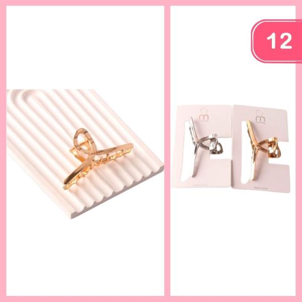 HAIR CLAW CLIP (12 UNITS)
